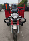 دراجة ثلاثية العجلات للشحن الثقيل 250CC دراجة ثلاثية العجلات حمراء مبردة بالماء